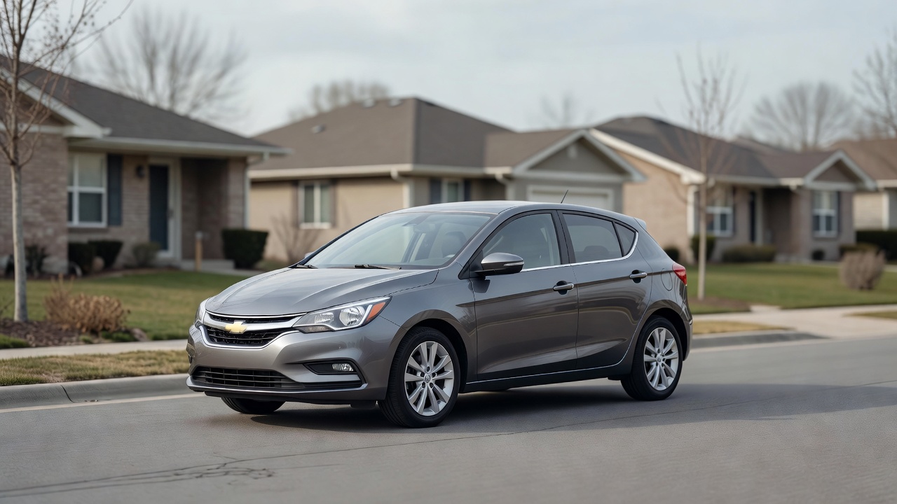 A car parked on a residential street in daylight